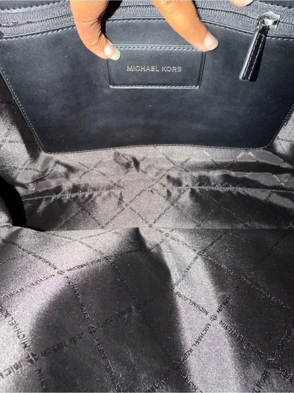 Michael Kors Black Pebbled Leather Men's Tote